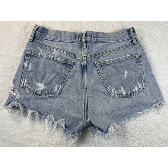 AGOLDE Shorts Womens Sz 26 Parker Cutoff Distressed Designer Denim Daisy Duke - Picture 12 of 13